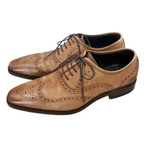 Men's Italian Leather Wingtip Brogue Oxford Dress Shoes Size 10 John W Nordstrom